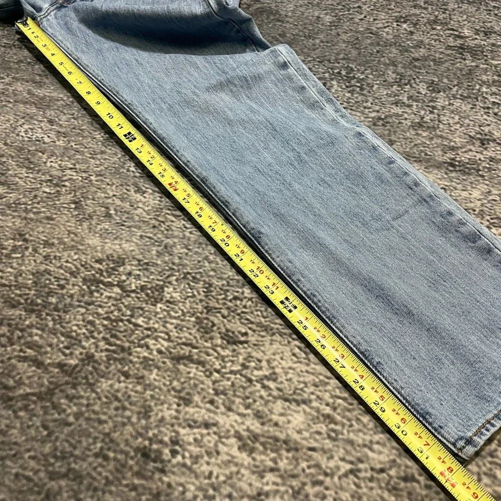 Levi's 501‎ Jeans Mens 35x32 Light Blue Denim Button Fly Straight Leg